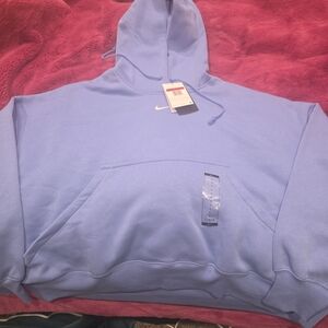 Nike Women's Oversized Light Blue Hoodie